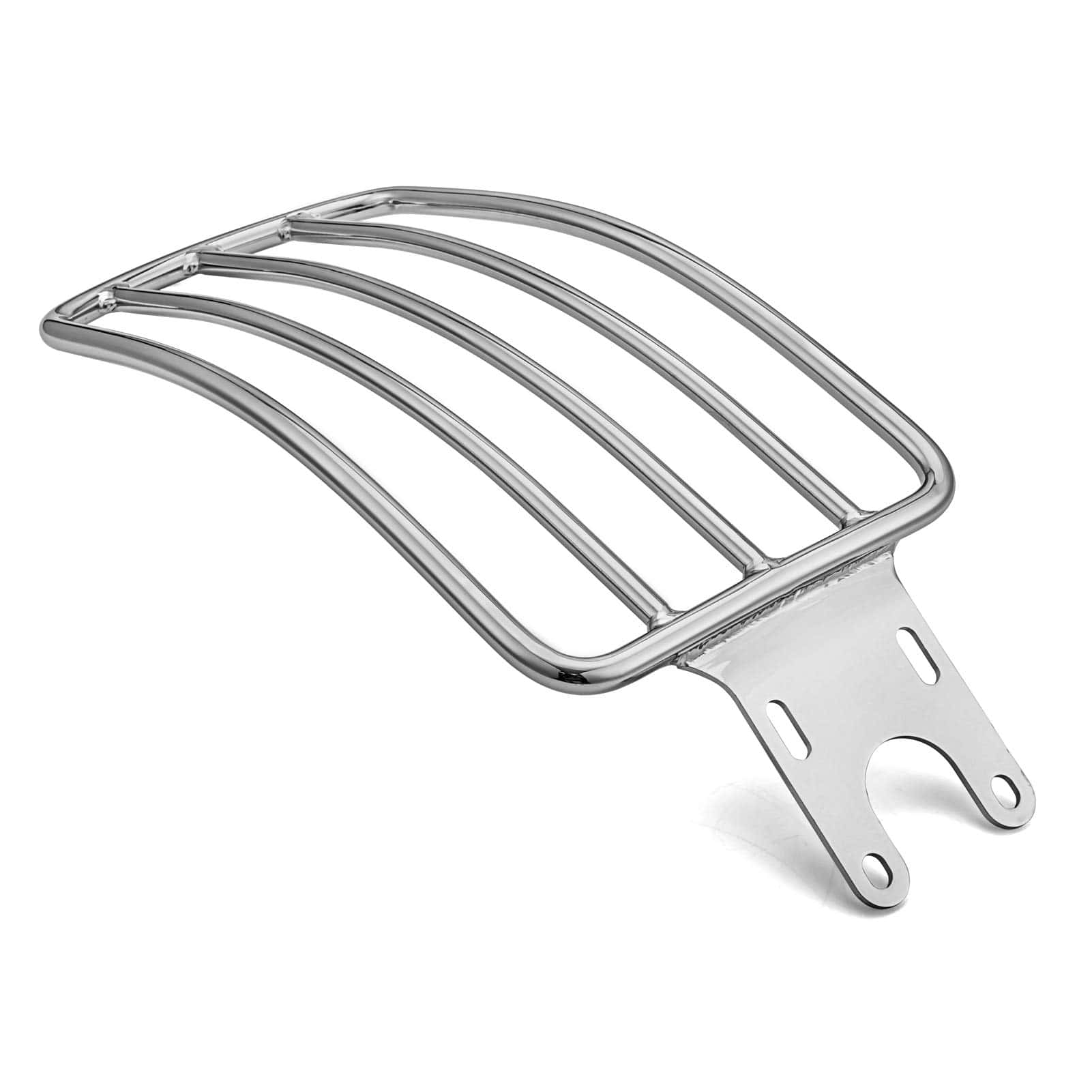 Mofun Chrome One Up Solo Seat Luggage Rack Compatible with
