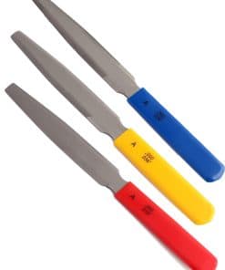 Juego de limas de ranura de cejuela de doble filo de Bogart