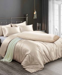 Juego de Funda Nórdica de Satén Ersmak de 6 -Beige