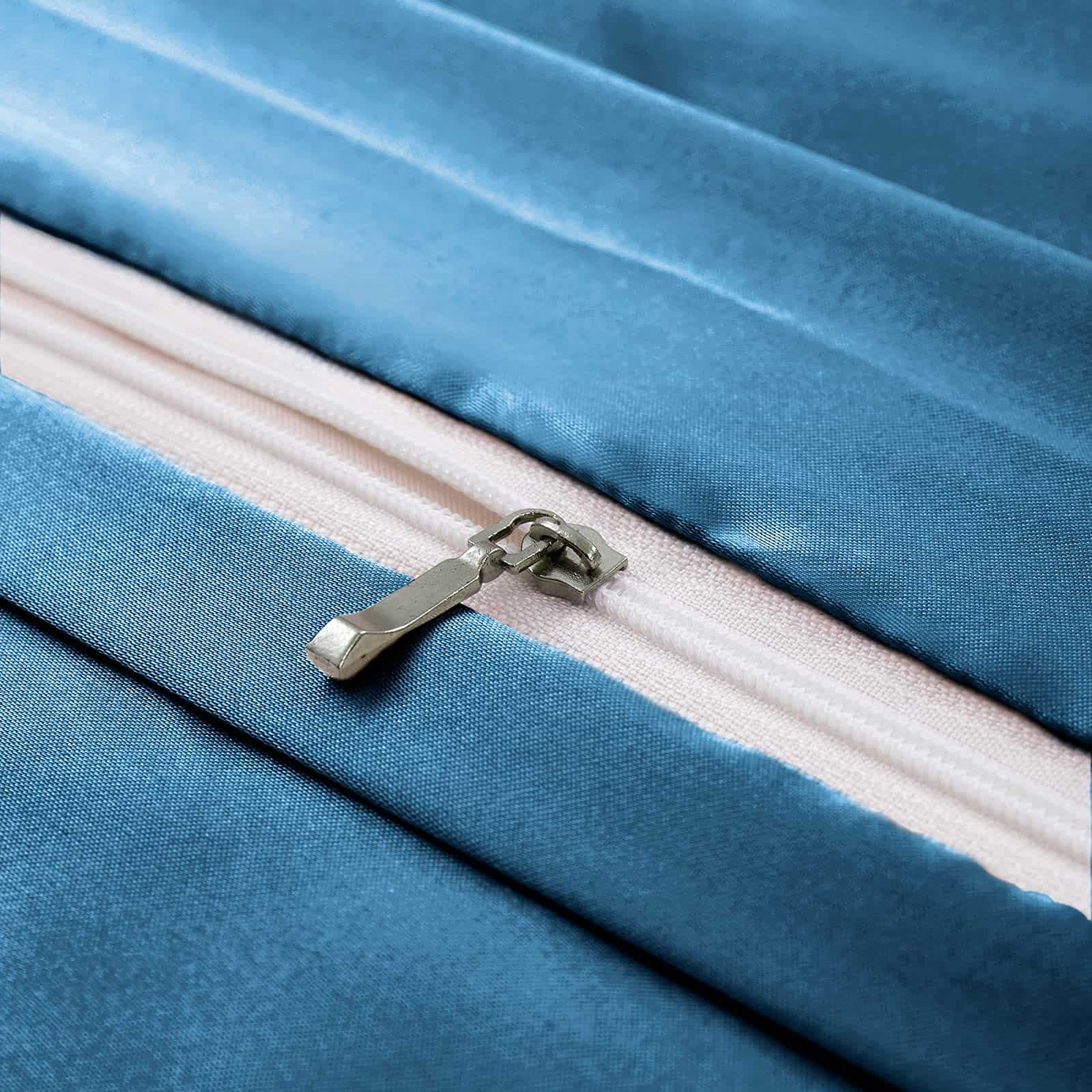 Juego de Funda de Edredón de Satén Ersmak 6 -Azul Marino - Imagen 6