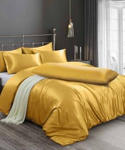 Juego de Funda de Edredón de Satén Ersmak 6 Piezas Tamaño