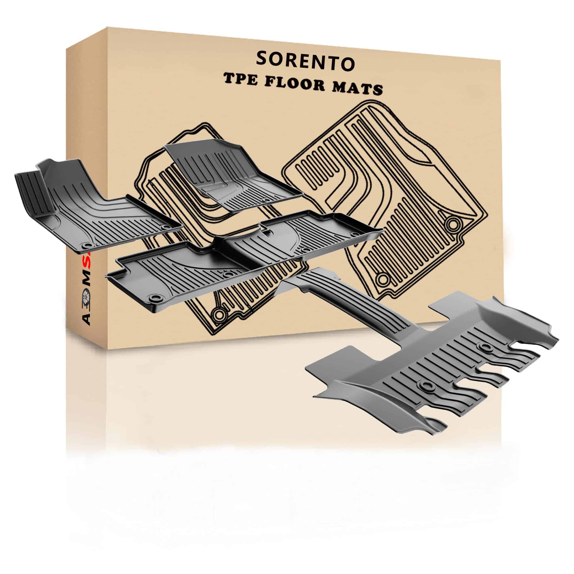 Tapetes para automóvil AOMSAZTO para KIA Sorento 2021 2022