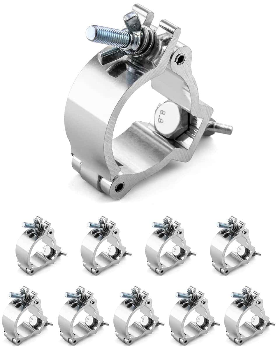 Abrazadera de Luces de Escenario QWORK, 10 Paquete 2