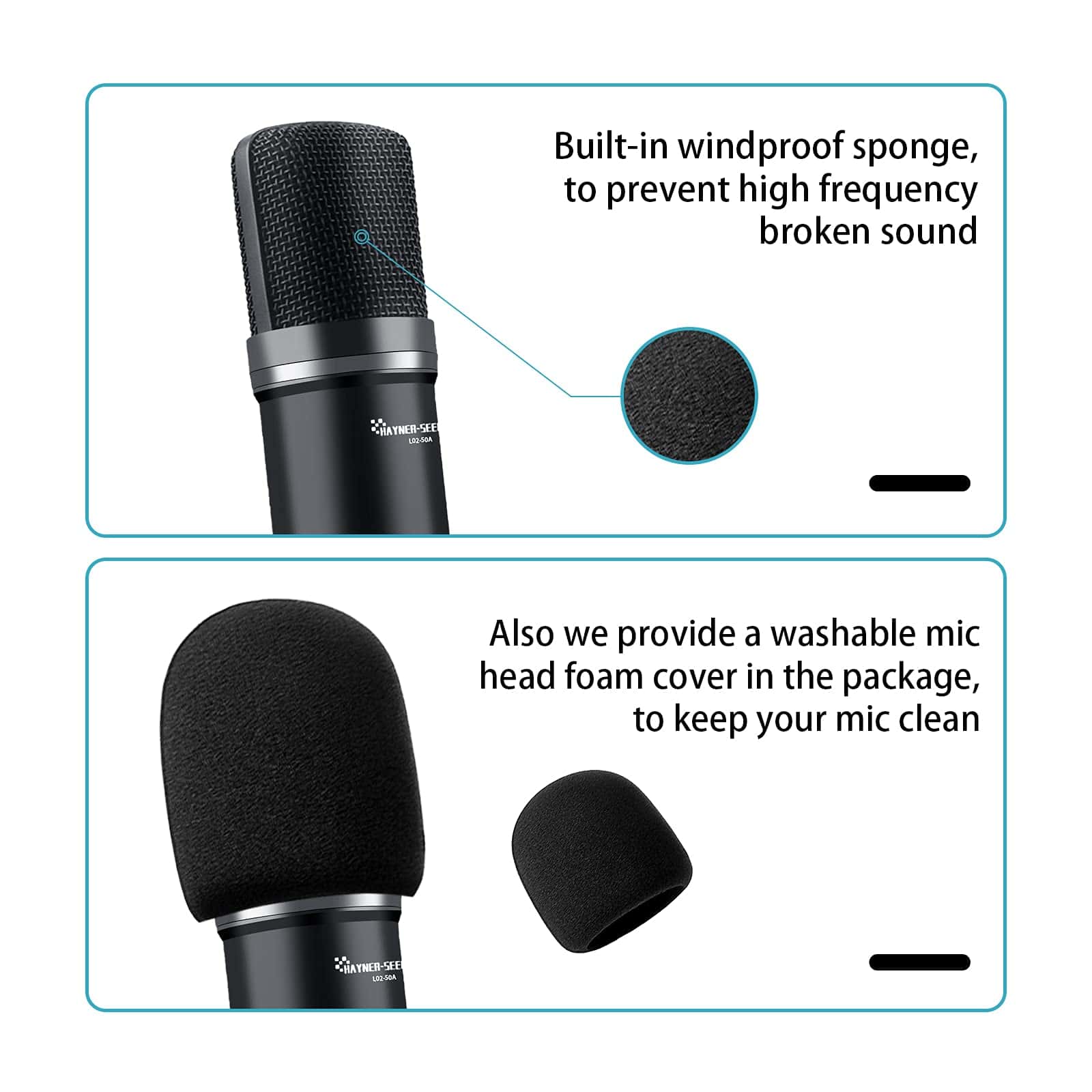 Micrófono Condensador de Estudio para Podcast Hayner-Seek - Imagen 5