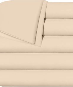 Juego de sábanas planas Utopia Bedding - Paquete de 6 -