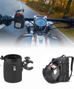Portavasos de Motocicleta KEMIMOTO con Bolsa para Casco de