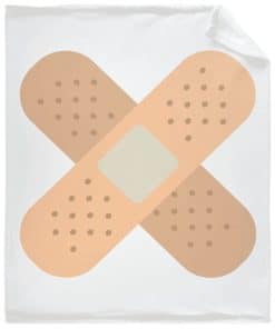 Manta de lana súper suave Todeyya Band-aid, ligera y