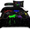 Juego de Ropa de Cama Twin Size Gamer Set de Cómoda para