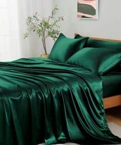 Juego de sábanas de lujo Entisn de seda satinada en tamaño