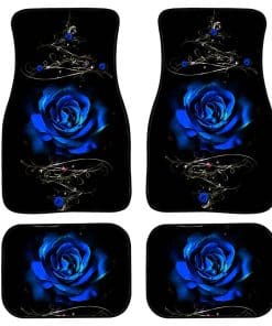 Tapetes para Automóvil Biyejit Azul Rosa, Tapetes de Coche