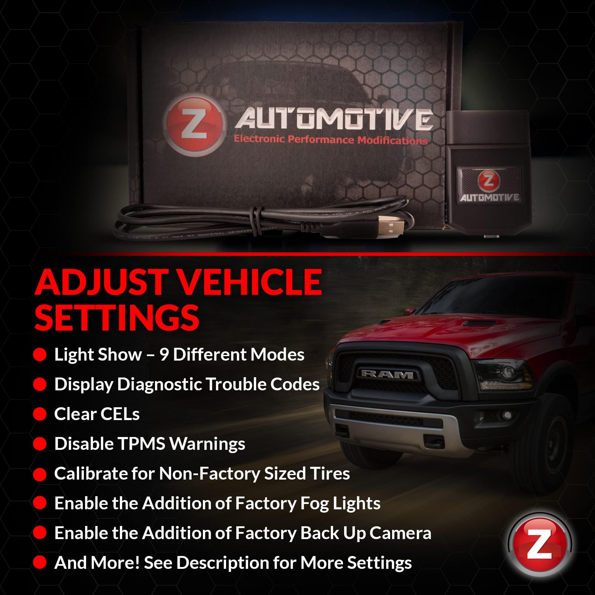 Programador Z Automotive Tazer - Compatible con Dodge Ram - Imagen 6