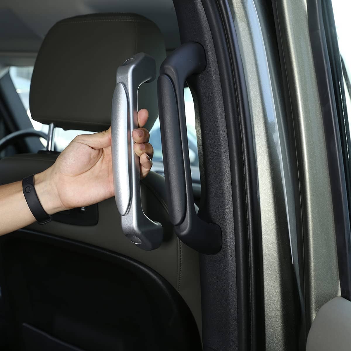 YIWANG Molduras de manija de puerta trasera de interior de