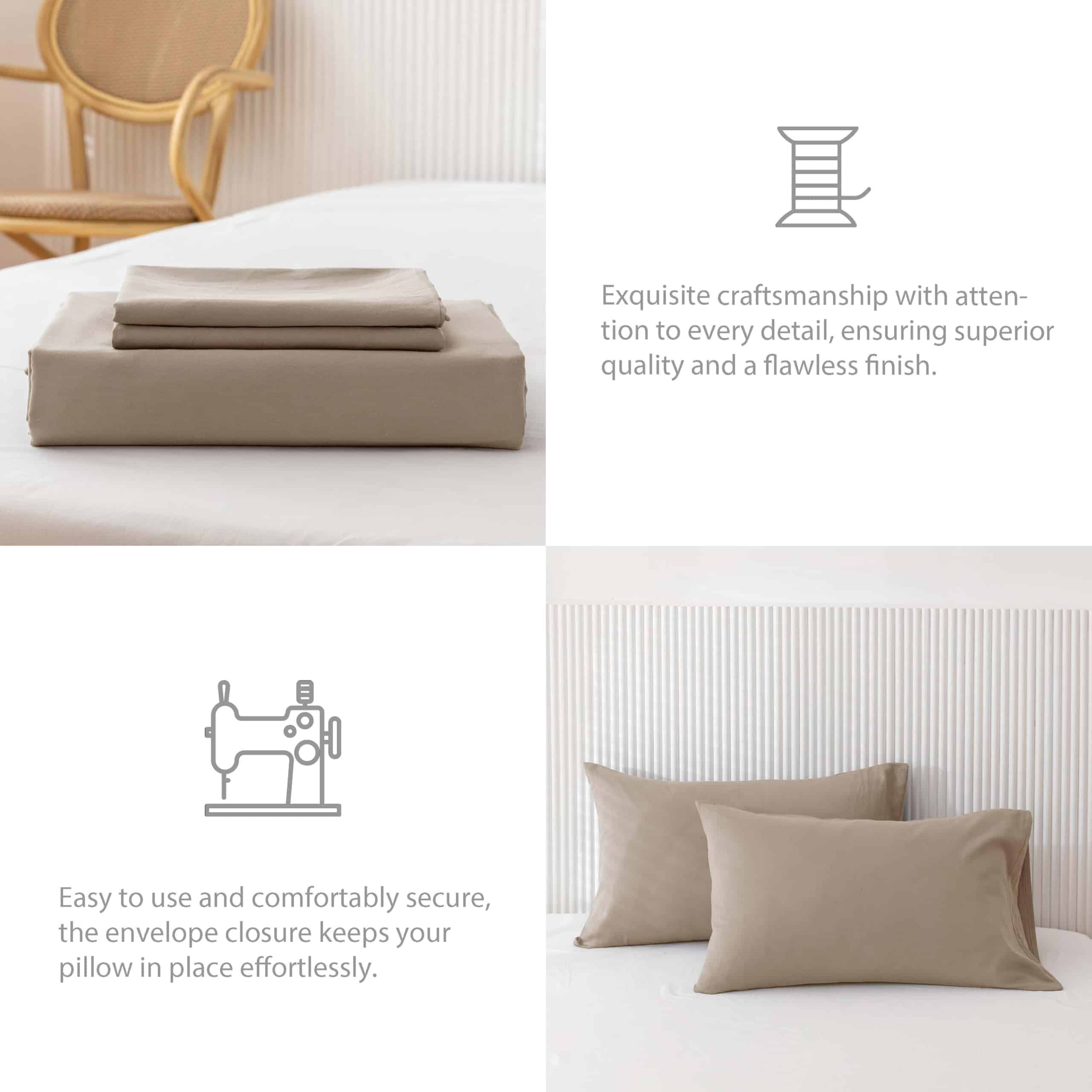 Juego de Funda nórdica de algodón extra largo de alta - Imagen 7