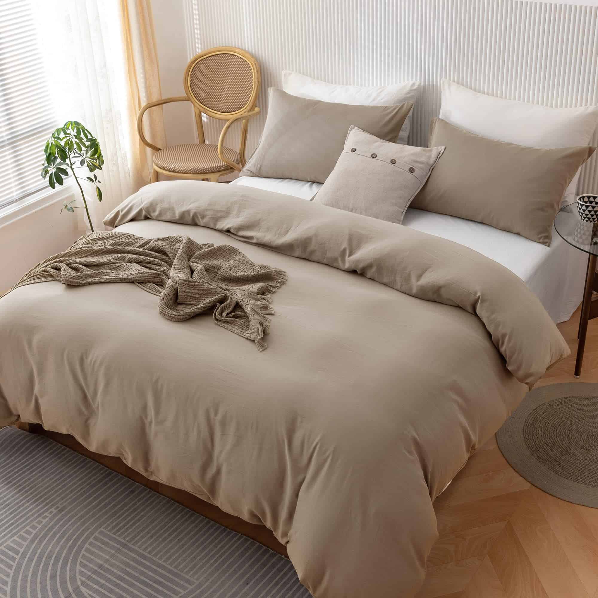 Juego de Funda nórdica de algodón extra largo de alta - Imagen 6