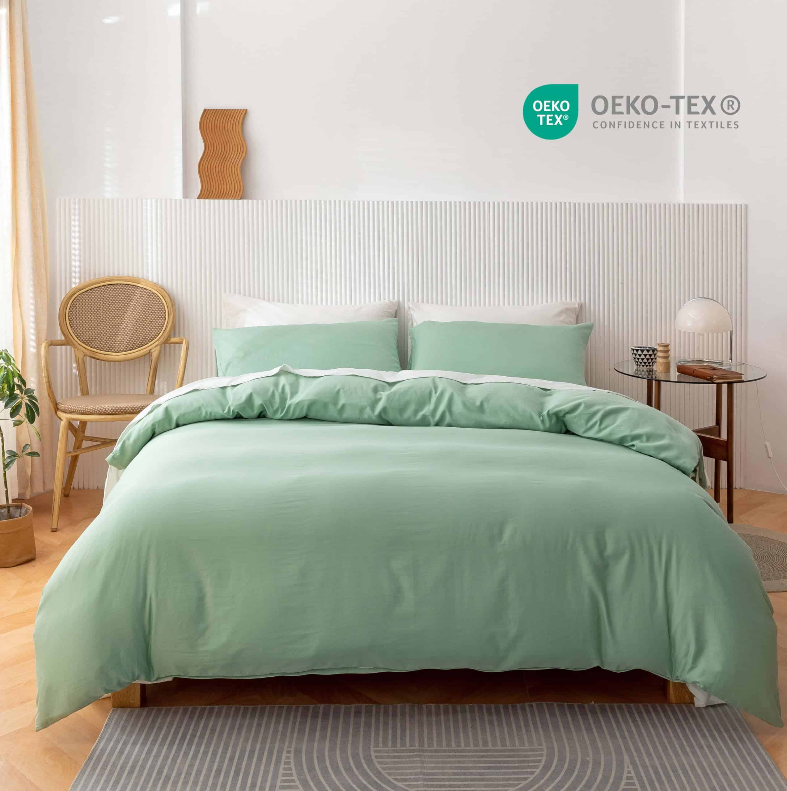 Juego de Funda de Edredón Queen HeimenAogo de Algodón - Imagen 4