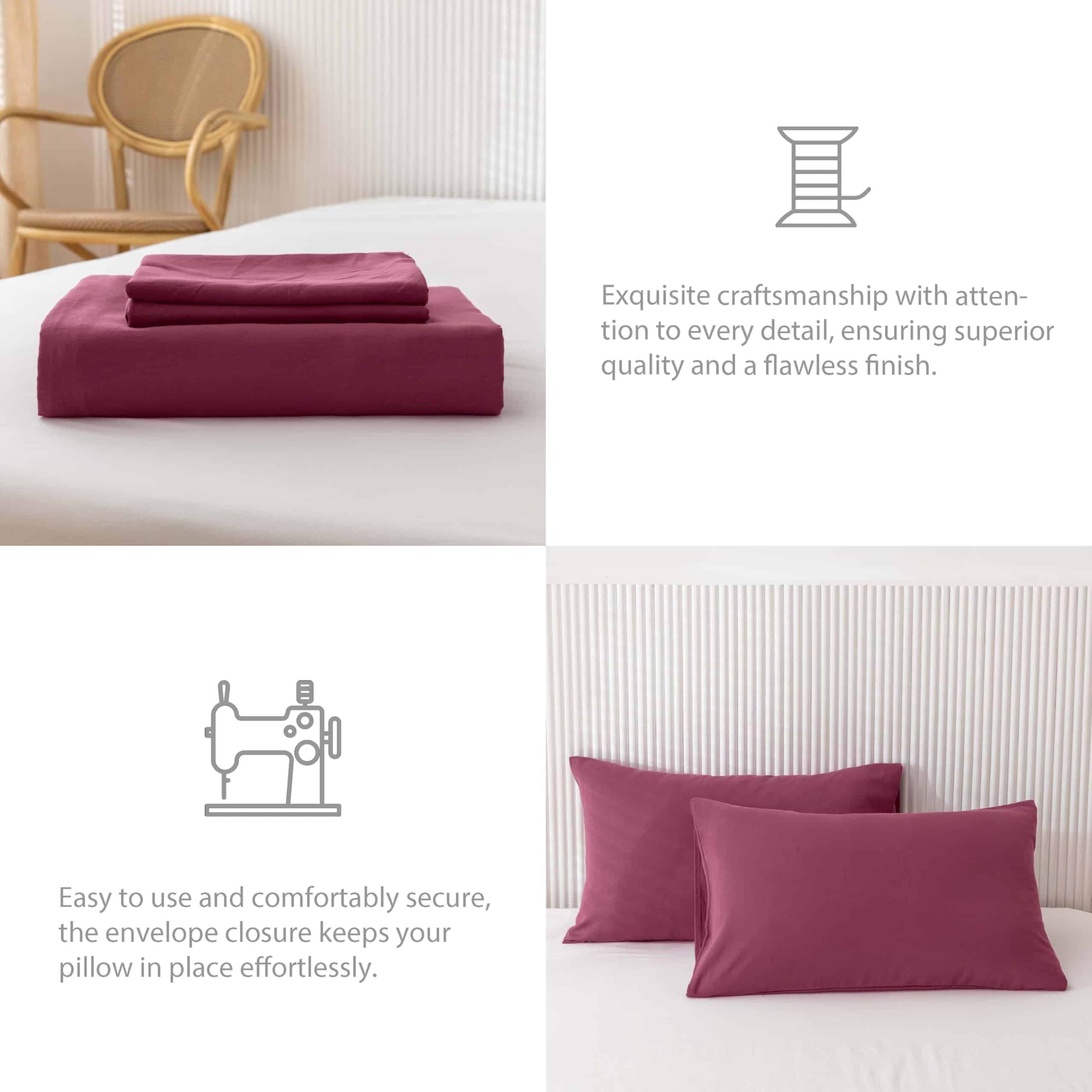 Juego de Funda de Edredón Extra-Largo de Algodón de Fibra - Imagen 7