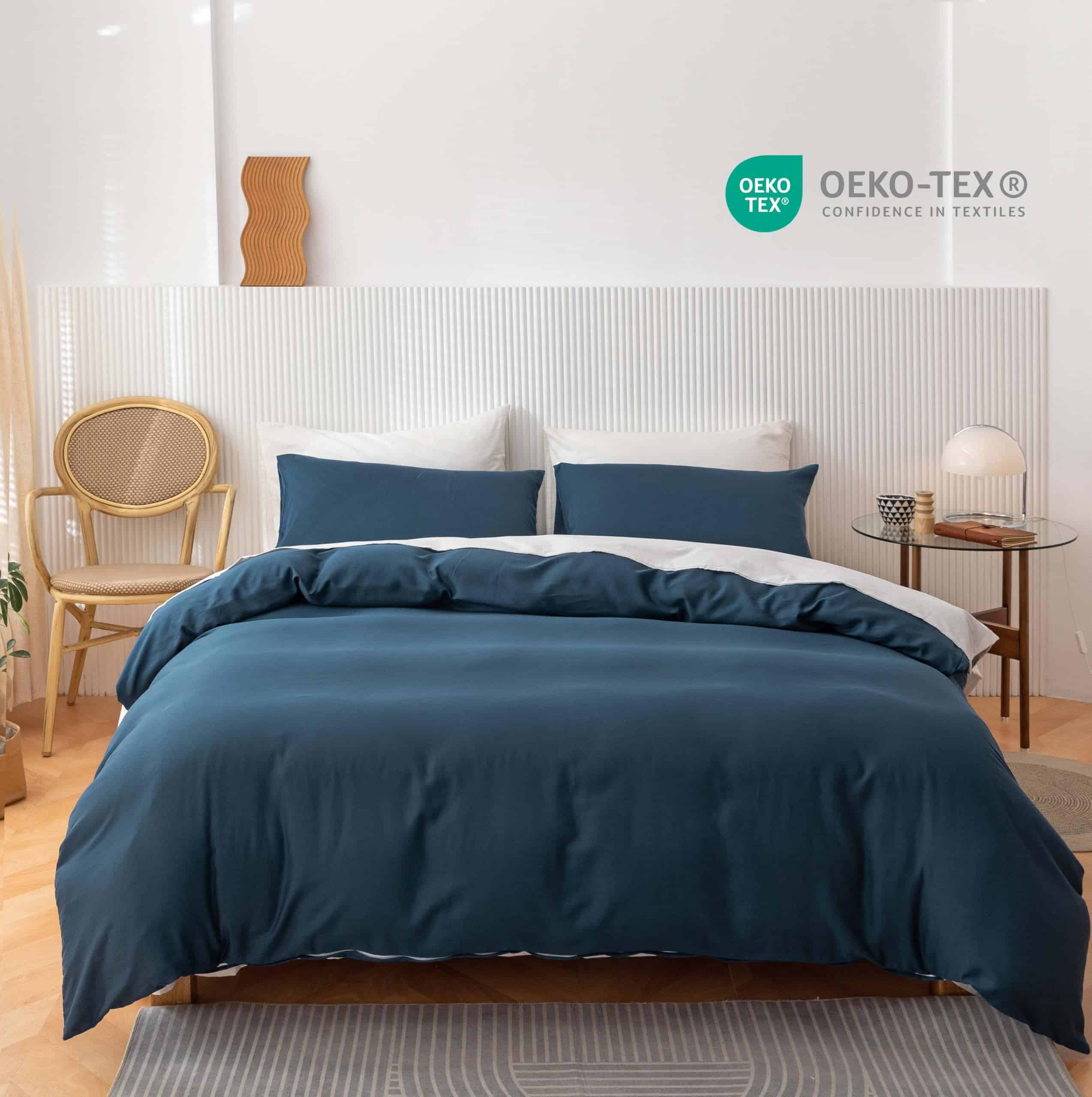 Juego de Funda de Edredón HeimenAogo de Algodón Extra Largo - Imagen 4