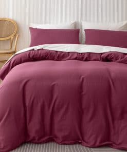 Juego de Funda de Edredón Extra-Largo de Algodón de Fibra