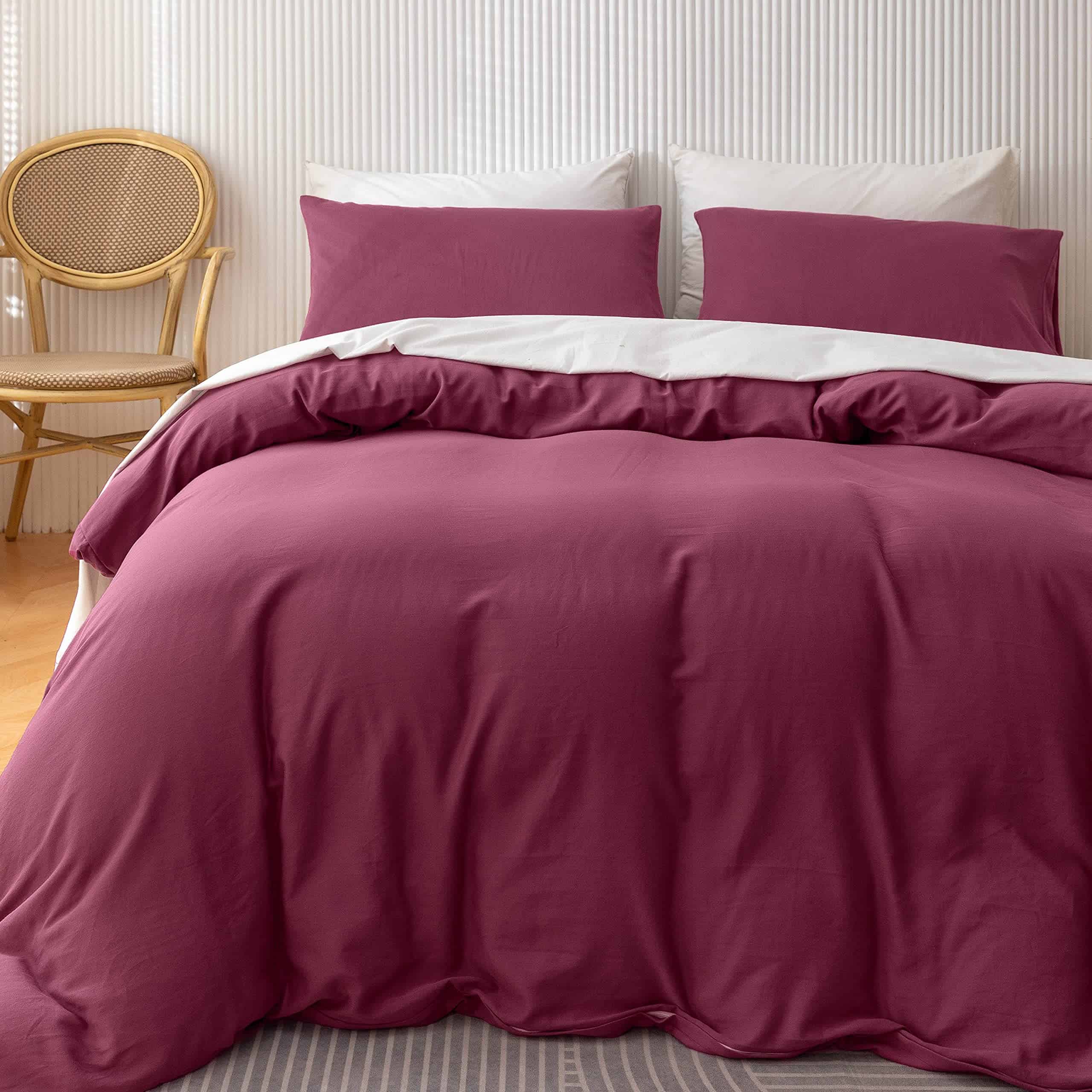 Juego de Funda de Edredón Extra-Largo de Algodón de Fibra