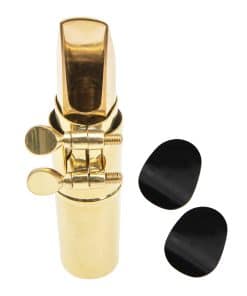 Boquilla para saxofón alto Yootones 6C de metal con parches