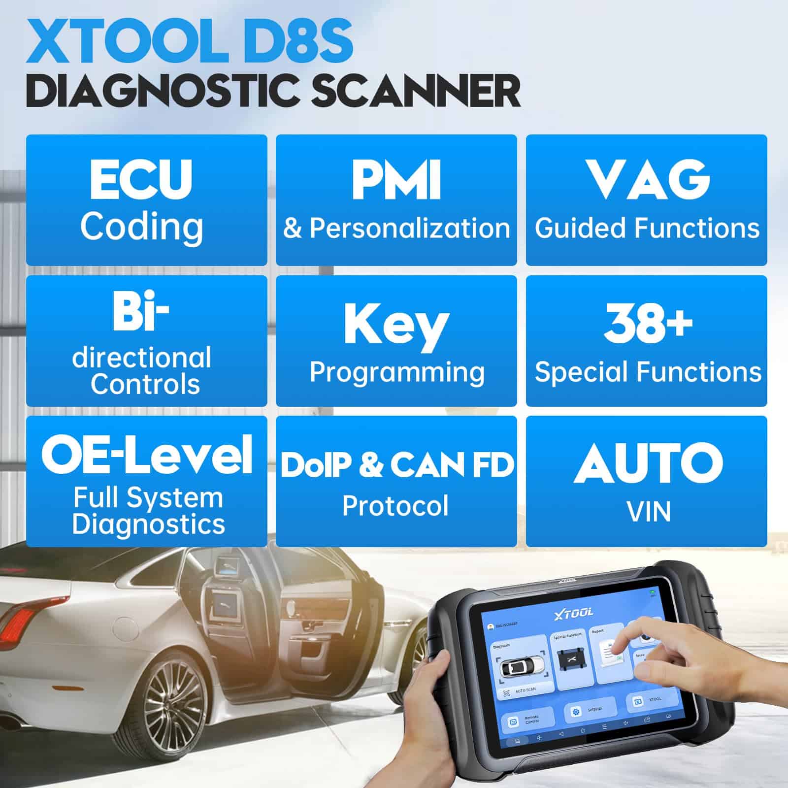 XTOOL D8S Escáner Bidireccional 2024 Versión Actualizada de - Imagen 3