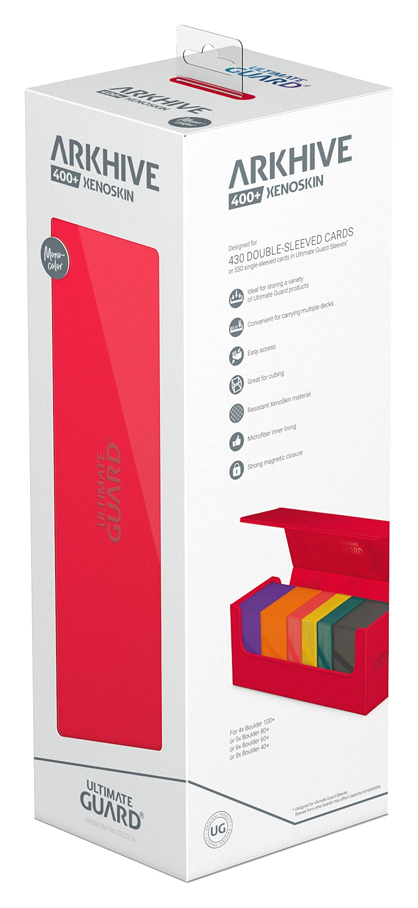 Ultimate Guard Arkhive 400+, Estuche para -Rojo - Imagen 10
