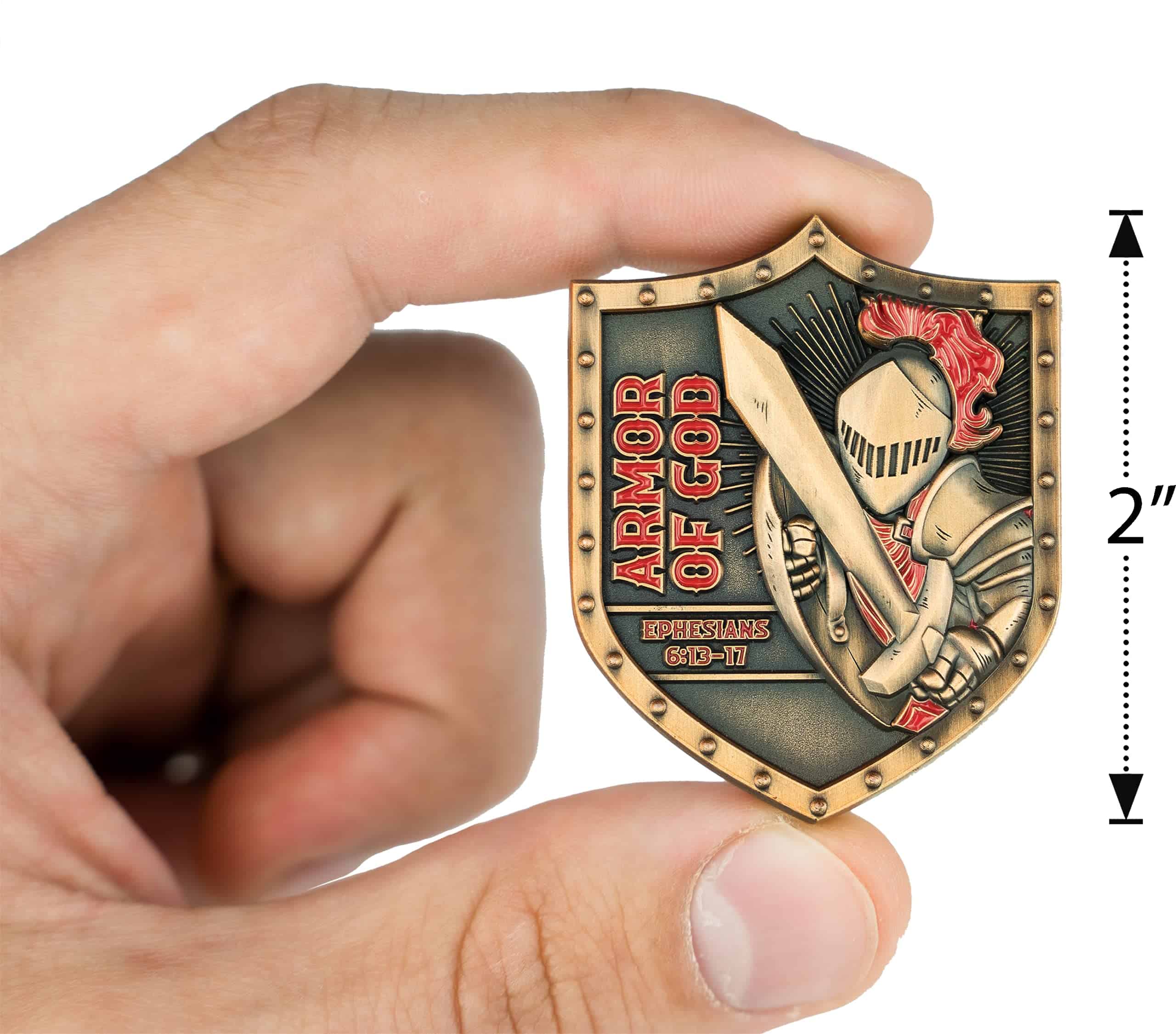 Lote de 10 Monedas Conmemorativas del Escudo del Caballero - Imagen 4