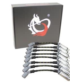 Set de cables de bujía trenzados de tela clásica vintage