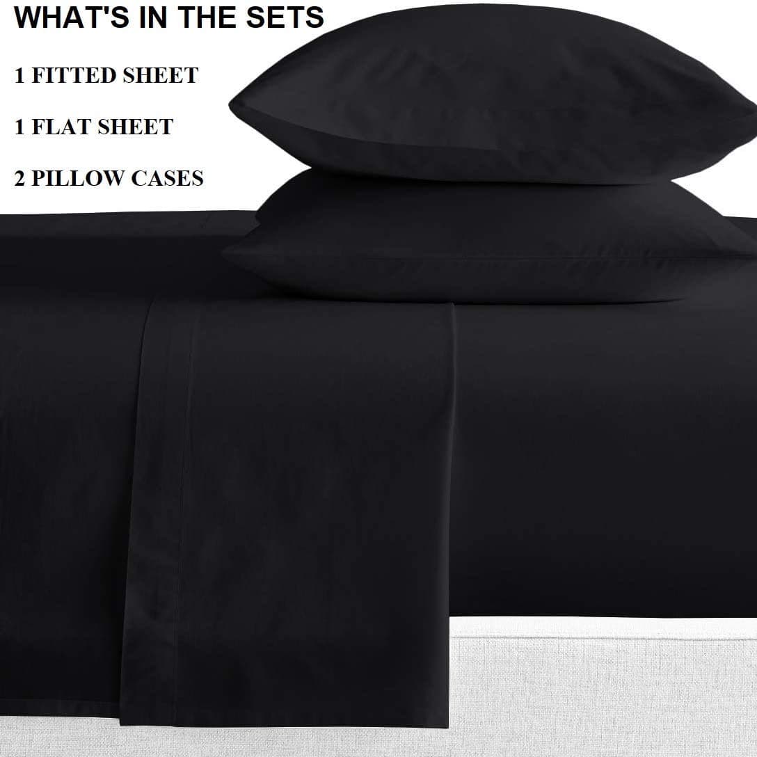 Juego de sábanas trendbeddingmart TBM 100% -Negro - Imagen 4