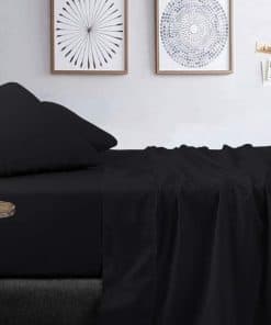 Juego de sábanas trendbeddingmart TBM 100% -Negro