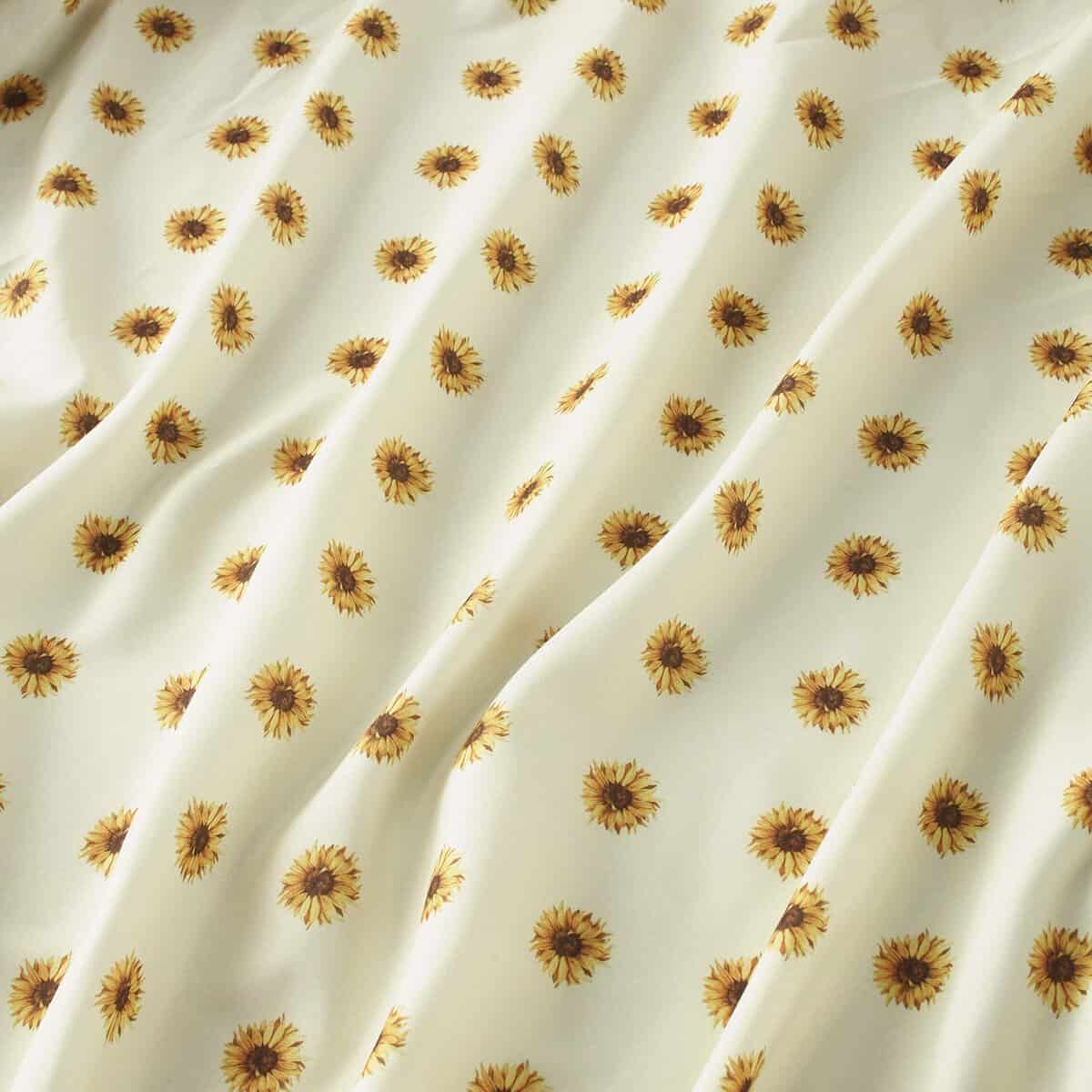 Juego de sábanas con diseño de girasoles y fundas de - Imagen 5