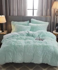 Juego de Funda de Edredón de Piel -Aqua