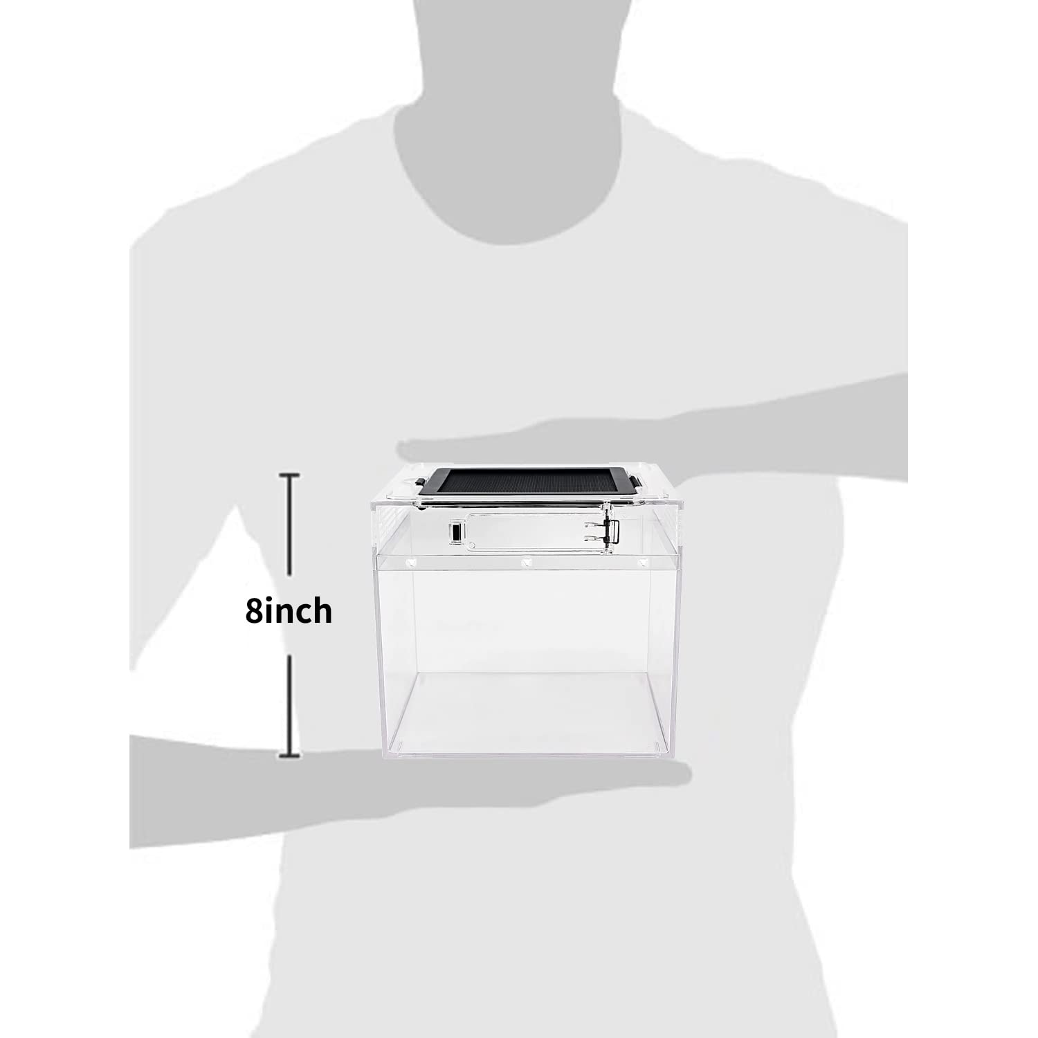 Terrario Mini para Reptiles en Crecimiento, 8" x 8"x 8" - Imagen 3