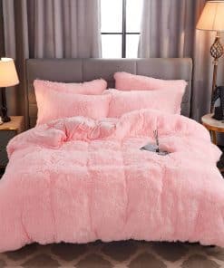 WERDIM Juego de Funda de Edredón de Piel Sintética