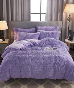 Juego de Funda Nórdica de Piel Sintética Esponjosa de