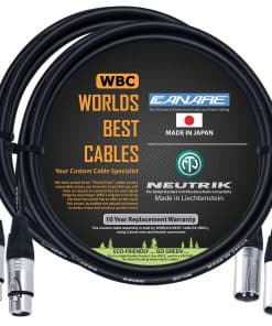 WORLDS BEST CABLES 2 Unidades - 4 pies � Cable de Micrófono