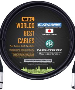 Cable de Micrófono Cuádruple Balanceado de 5 Pies - Hecho a