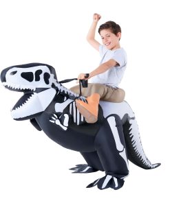 Disfraz de Dinosaurio Esqueleto Inflable para Niños,