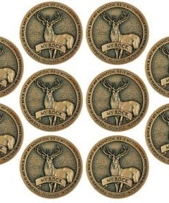 Lote de 10 monedas de desafío a la vida salvaje American