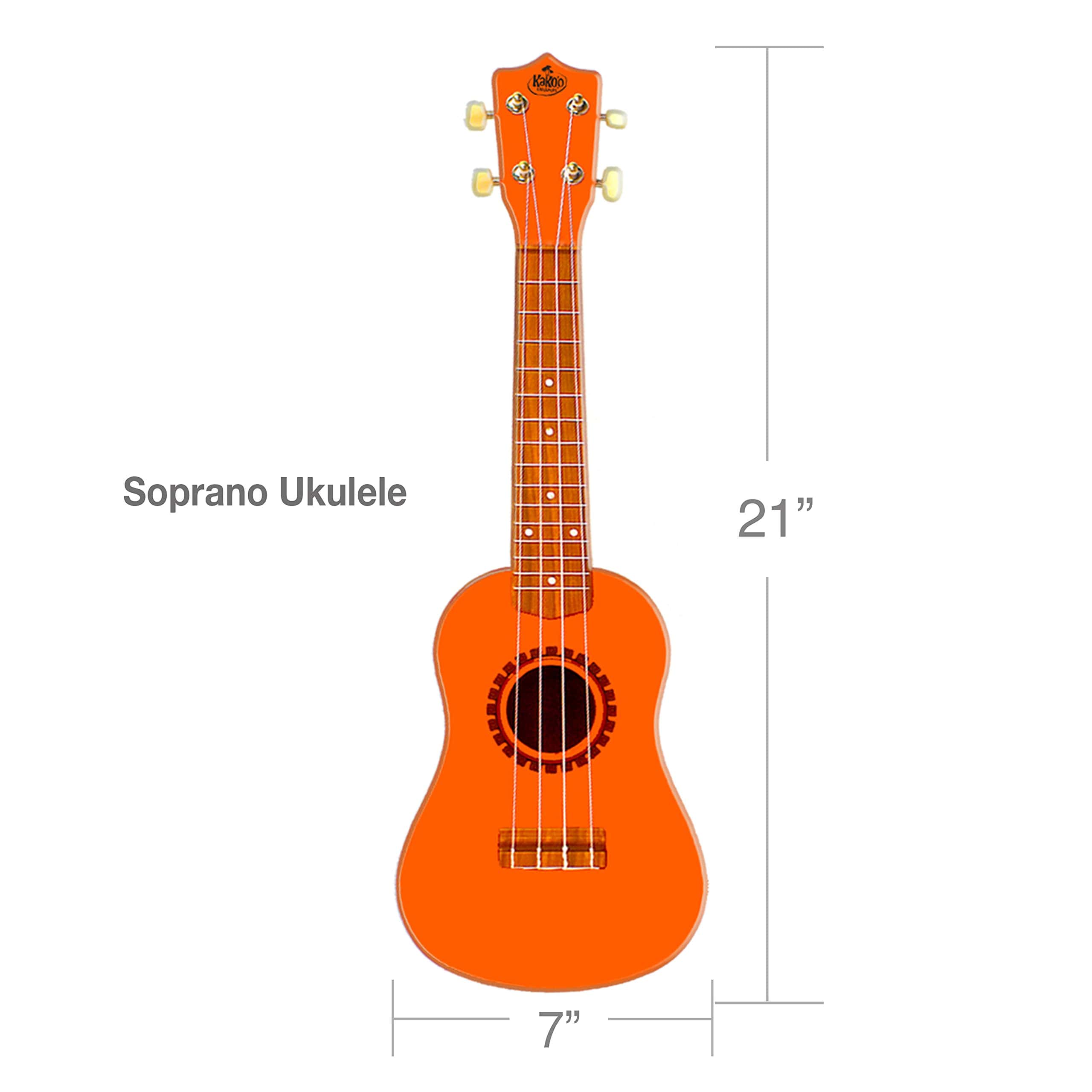 Ukelele Soprano KaKo'o Music Sunrise Orange - Afinadores de - Imagen 3