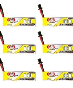 6pcs Batería LiPo GNB 1S 3.8V HV 660mAh 650mAh 600mAh 90C