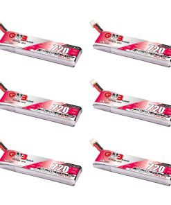 GAONENG 6pcs GNB 1S 720mAh Batería LiPo 100C 200C 3.8V con