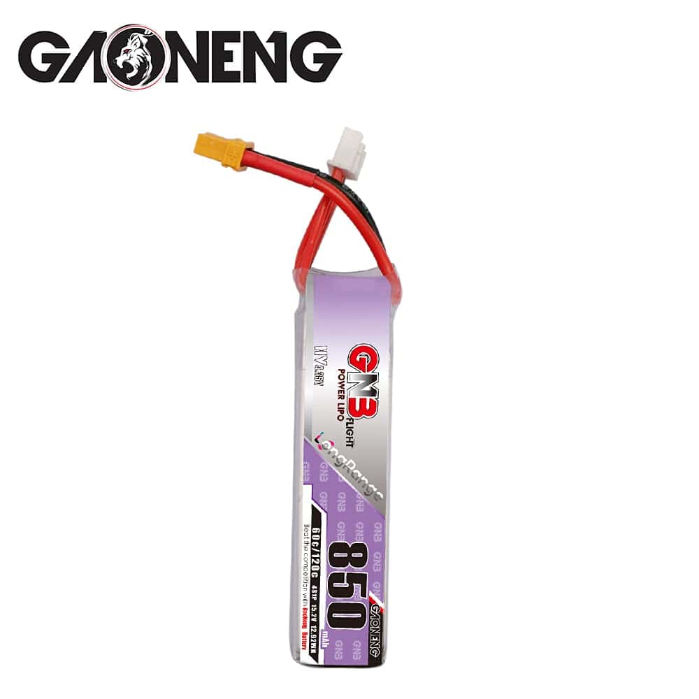 GAONENG 2pcs GNB 4S 850mAh 15.2V Batería LiPo HV 60C 120C - Imagen 3