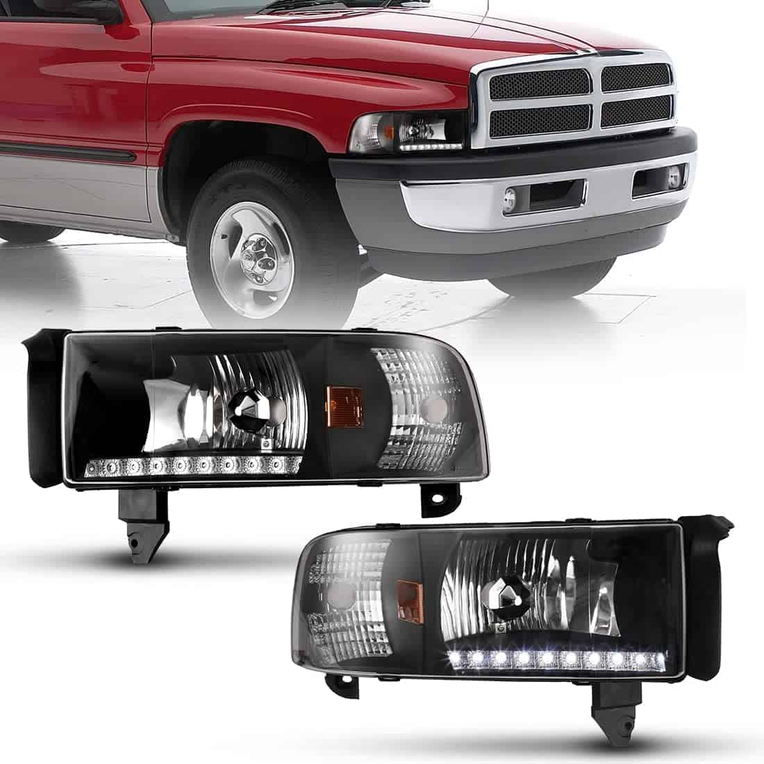Faros Offroad Nixon para Dodge Ram 1500 2500 3500 1994-2002