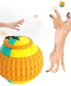 Pelota de tiro con cordón Lakszei para perros, pelota molar