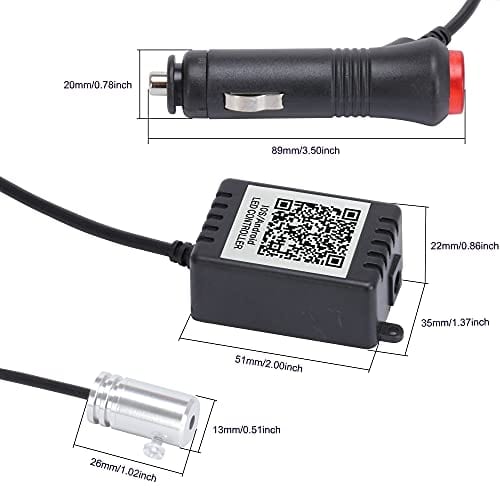 Kit de Iluminación Ambiental para Automóvil QAUBEN, Cable - Imagen 9