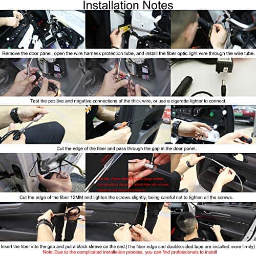 Kit de Iluminación Ambiental para Automóvil QAUBEN, Cable - Imagen 7