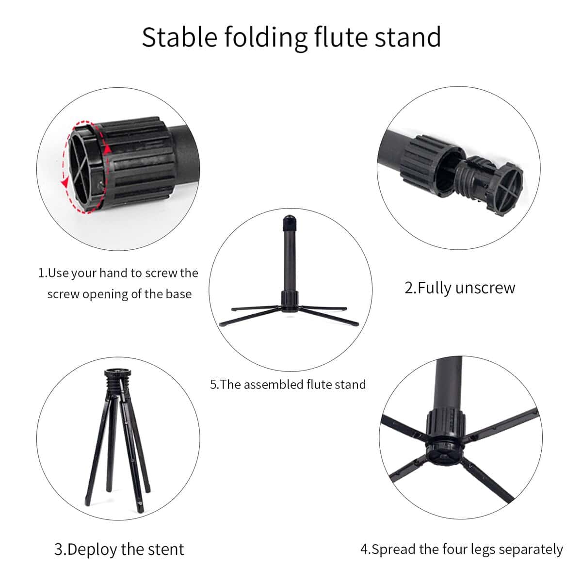 Flauta C cerrada Aisiweier C con grasa para juntas, varilla - Imagen 8