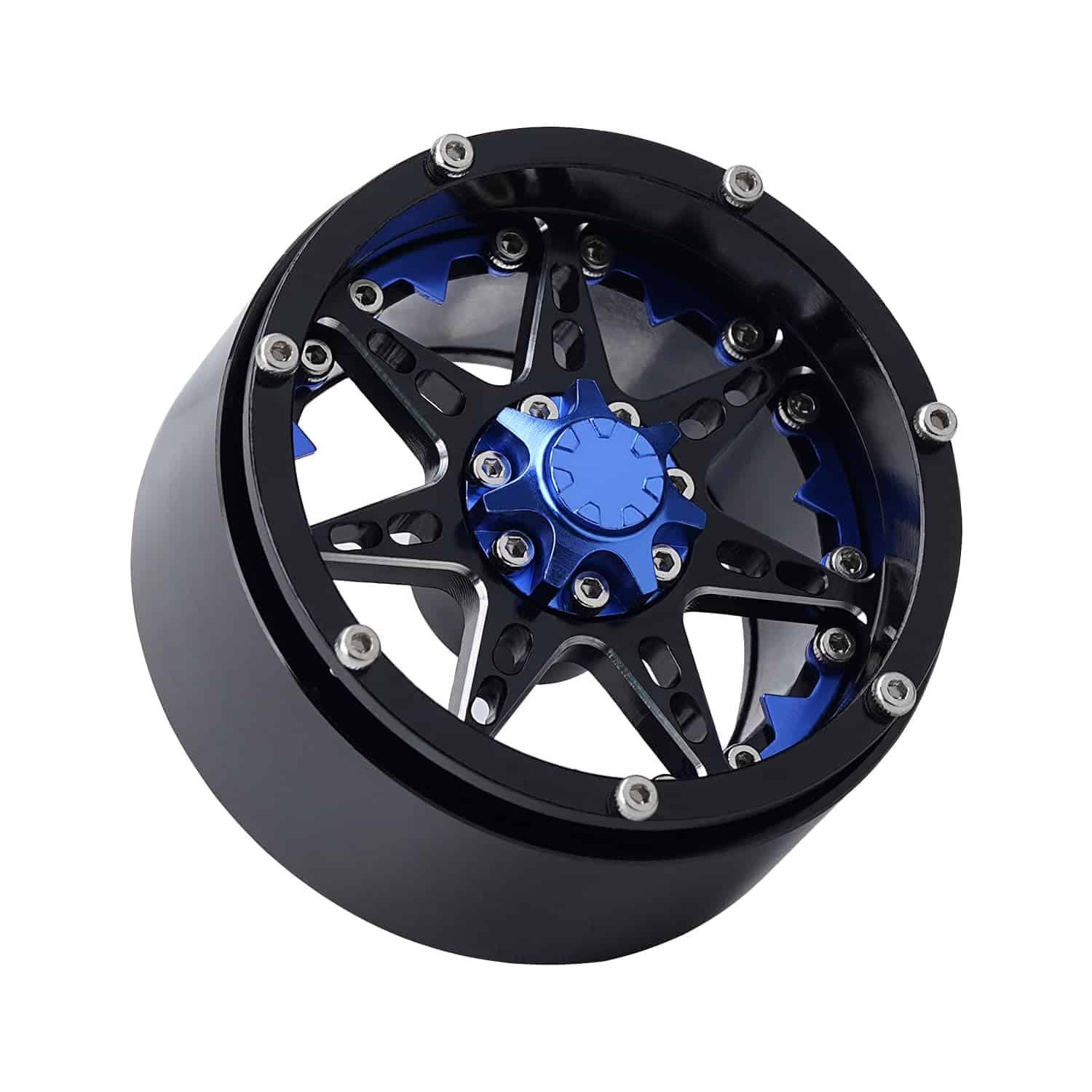 TCRC 4PCS Rueda de Borde de Bloqueo de Cuentas de Aluminio