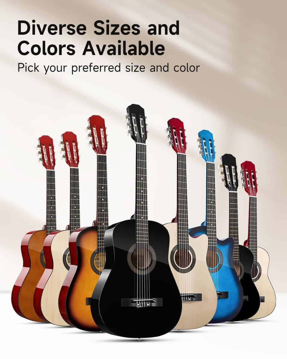 Guitarra Acústica Moukey 38" para -Azul - Imagen 9